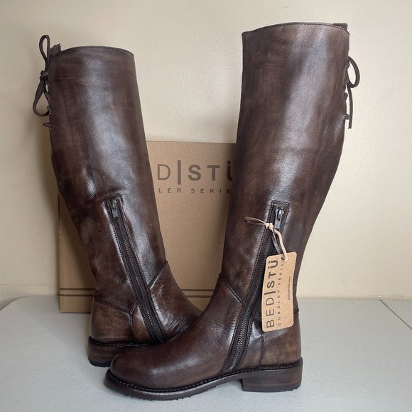 NWT BED STU Manchester Teak Glaze Riding Boots Size 6.5 - Picture 5 of 16